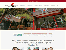 Tablet Screenshot of grupoprevine.com.br